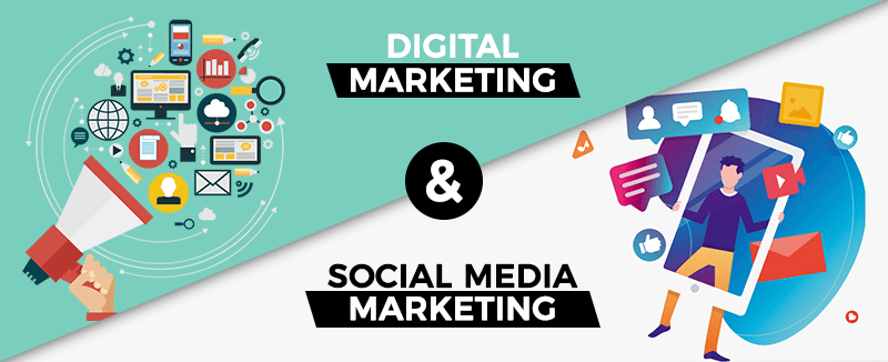 social media marketing and digital marketing